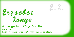 erzsebet konye business card