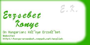 erzsebet konye business card